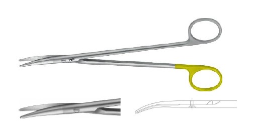 TC НОЖИЦІ ДЛЯ ШОВН. МАТ. ВИГНУТІ ХВИЛ. ЗАТОЧ. 180MM